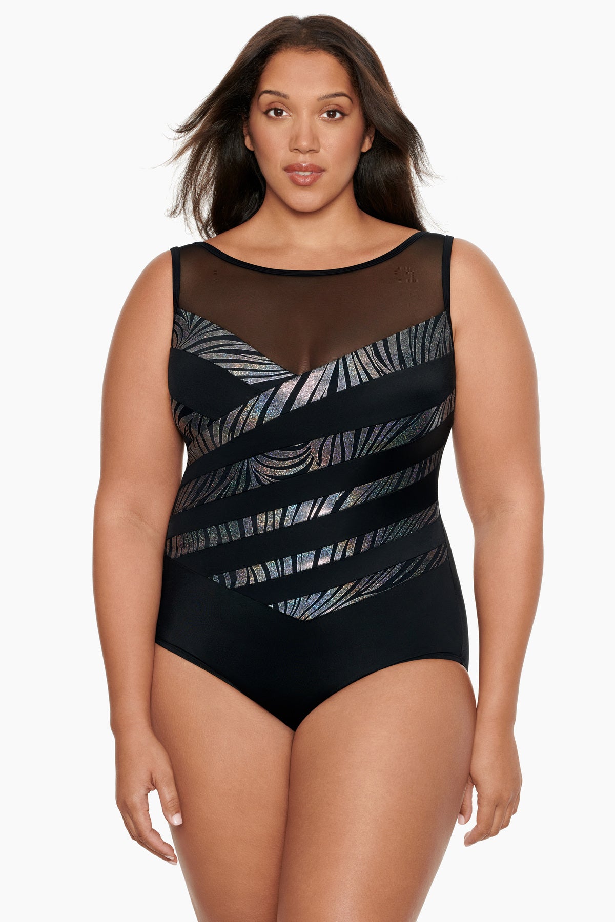 Frill Scoop One Piece Bathers - Shape Your Body